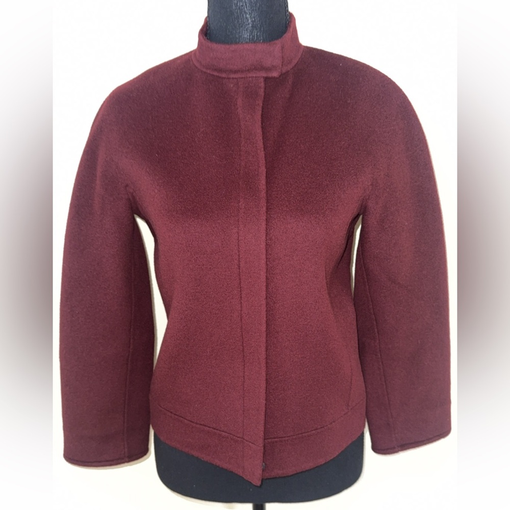 ANNE KLIN Elegant Burgundy Women's Jacket